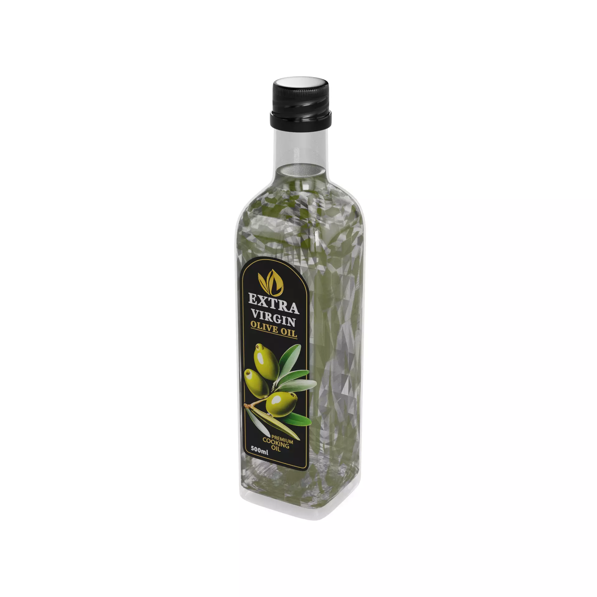 Olive oil Olive Oil Low-poly 3D model_0