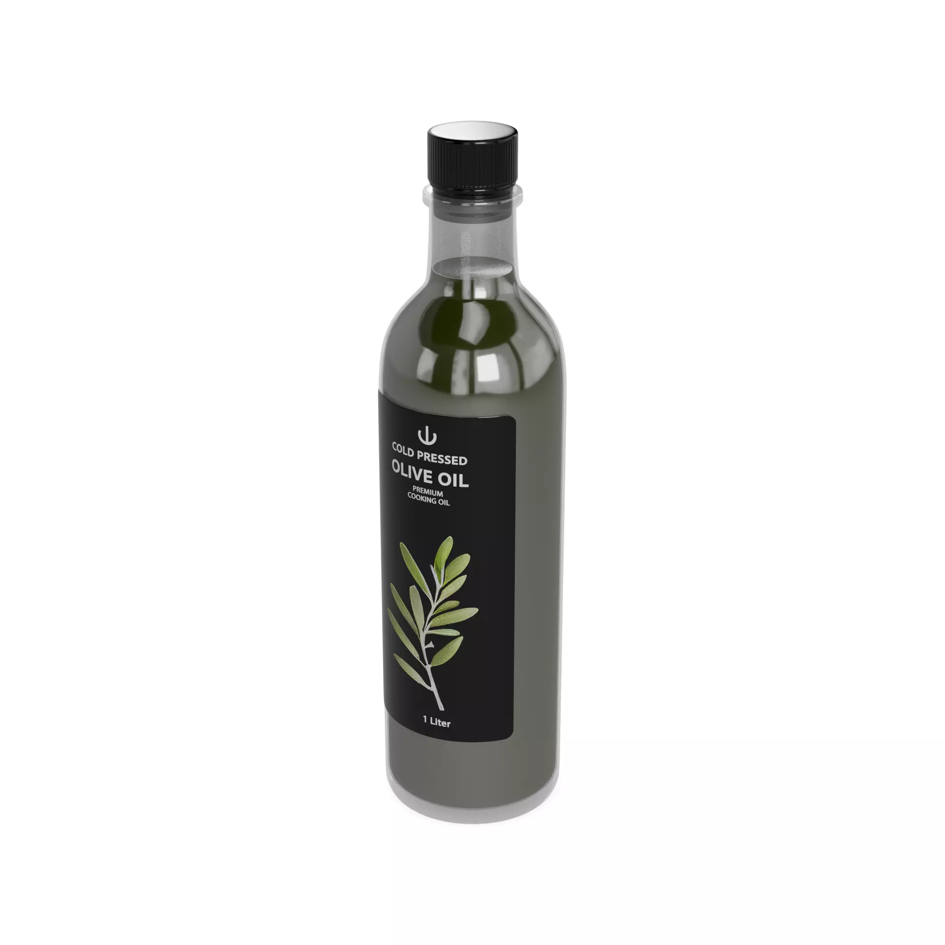 Olive oil Olive Oil Low-poly 3D model_0