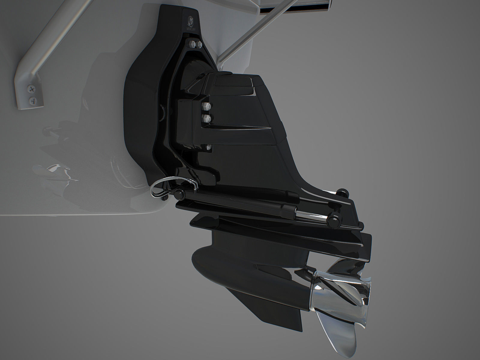 Generic Motorboat 3D model_6