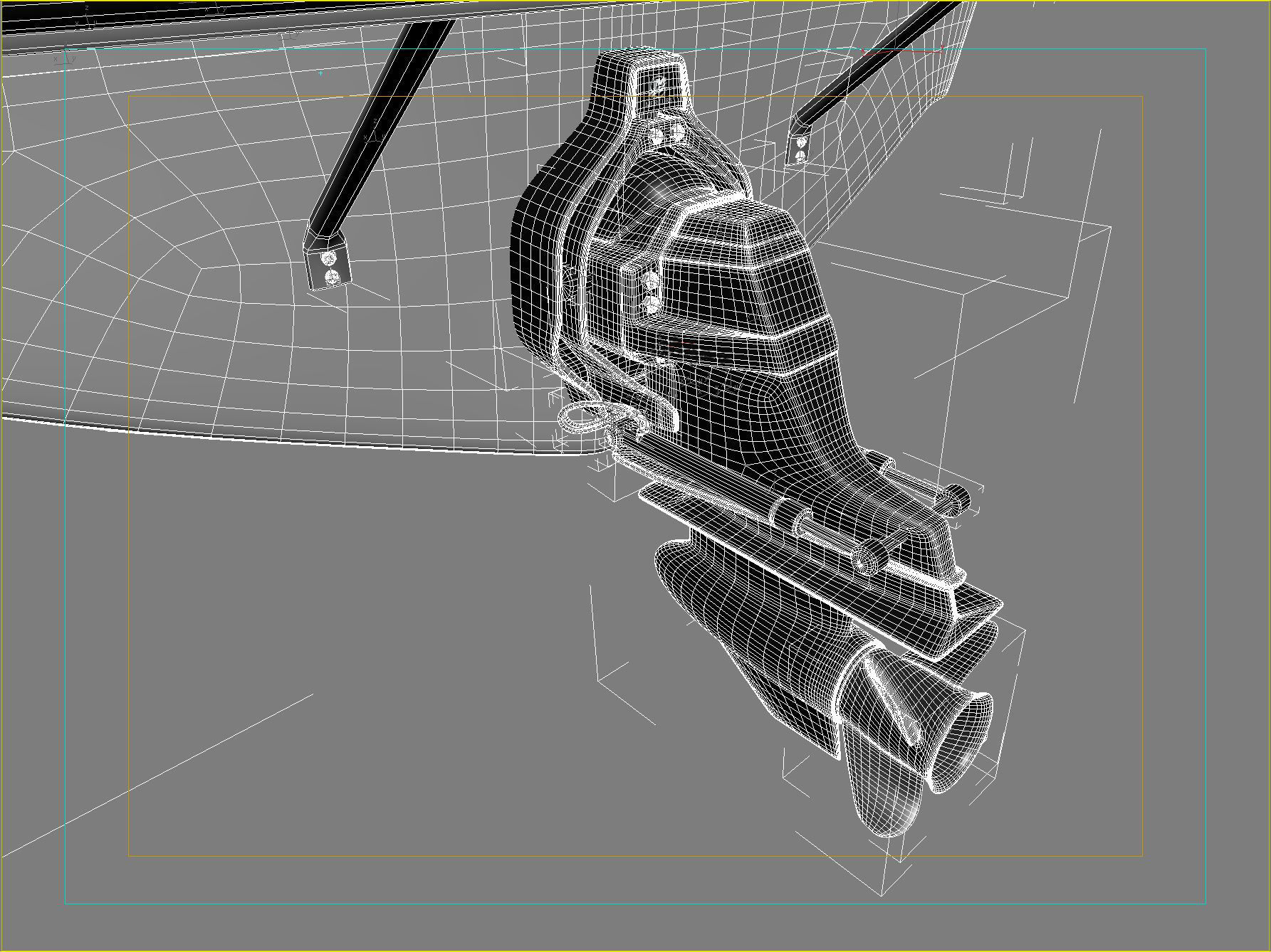 Generic Motorboat 3D model_7