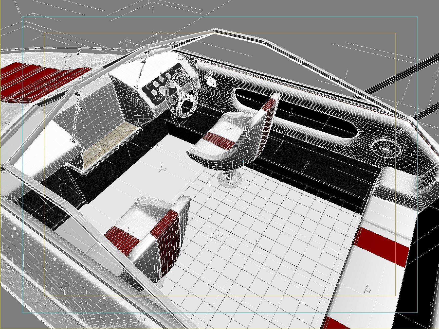 Generic Motorboat 3D model_8