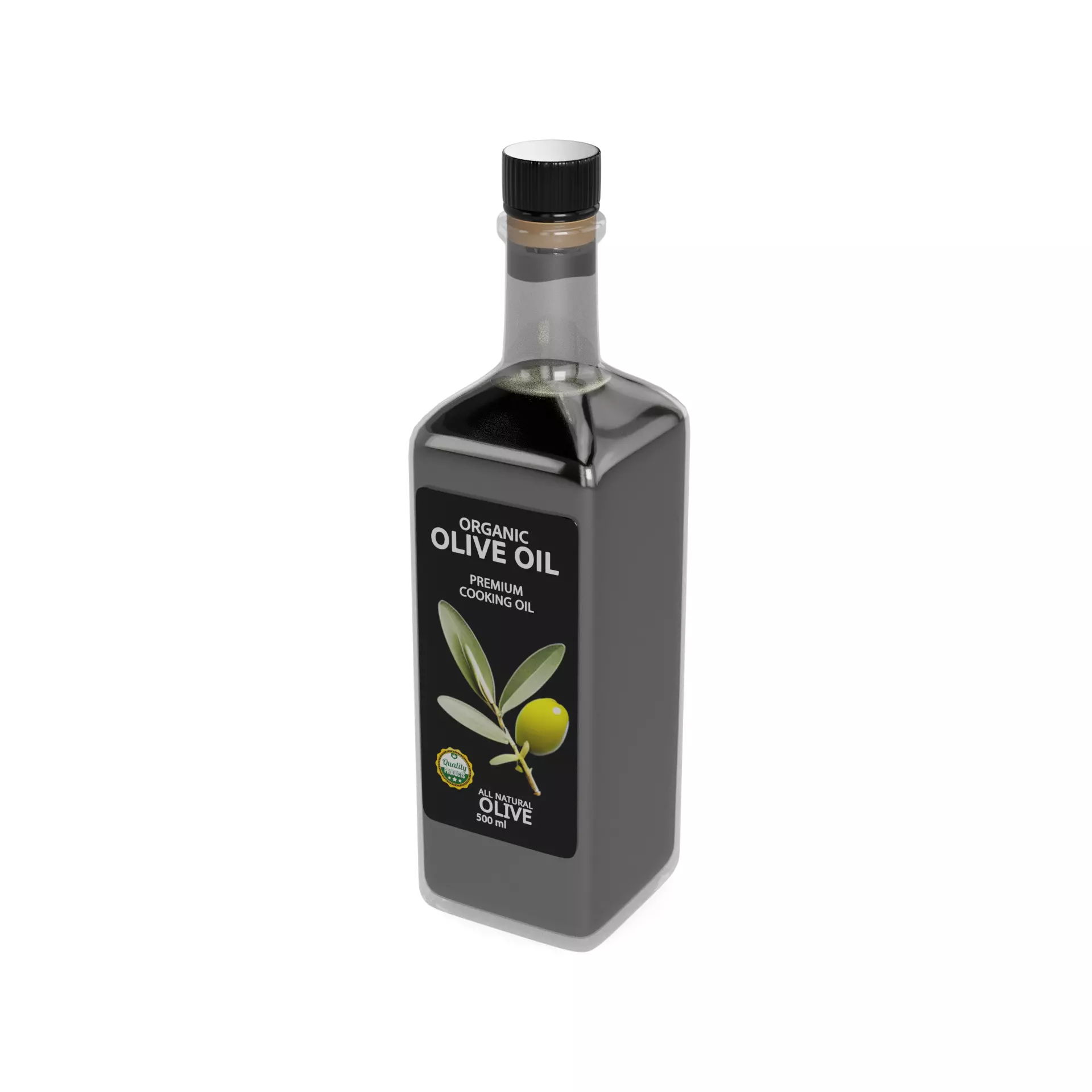 Olive oil Olive Oil Low-poly 3D model_0