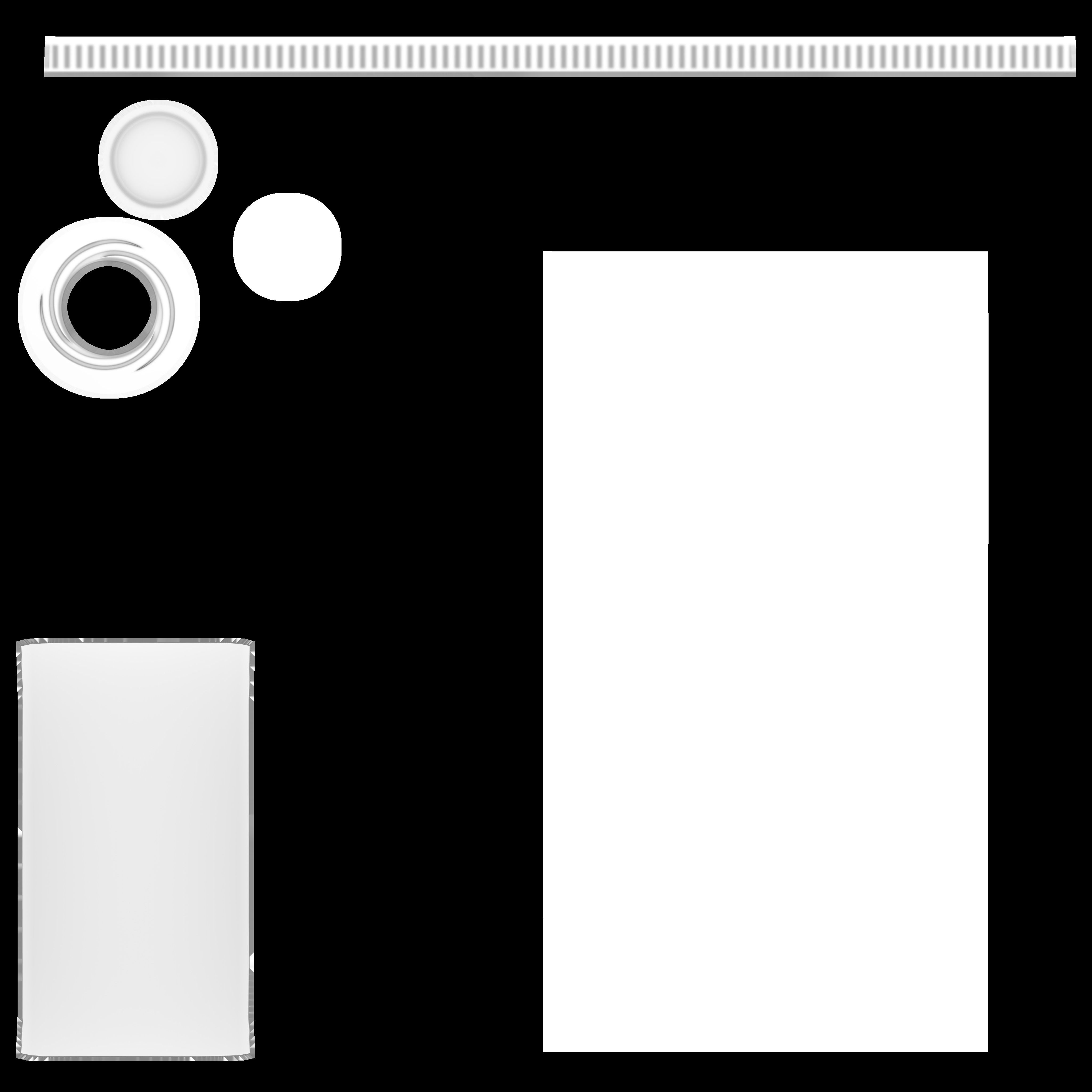 Coconut oil Coconut Oil Low-poly 3D model_11