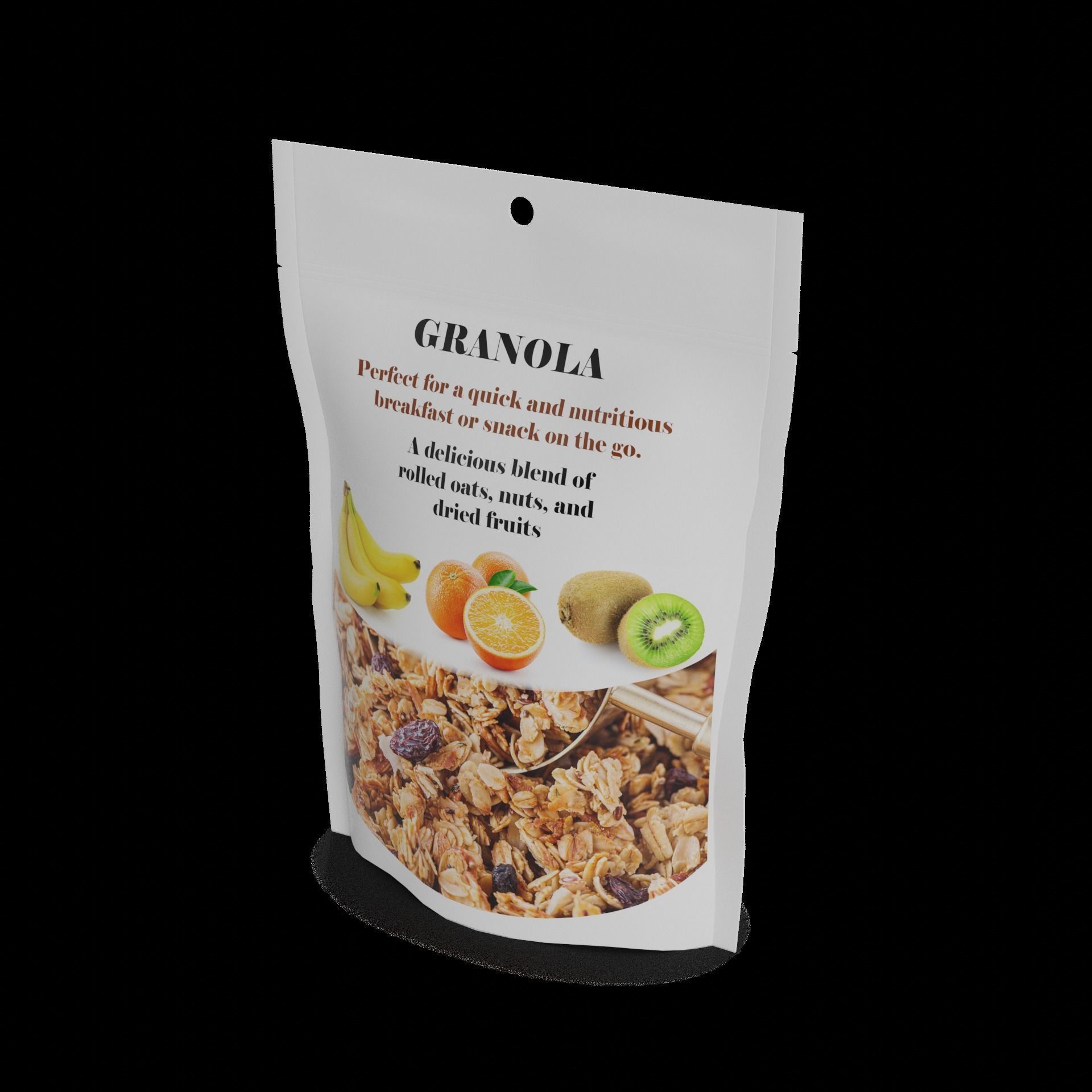 Granola Granola Low-poly 3D model_1