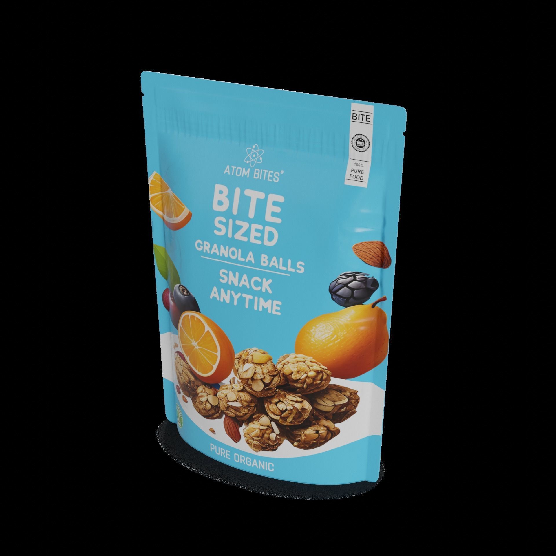 Granola Granola Bites Low-poly 3D model_1