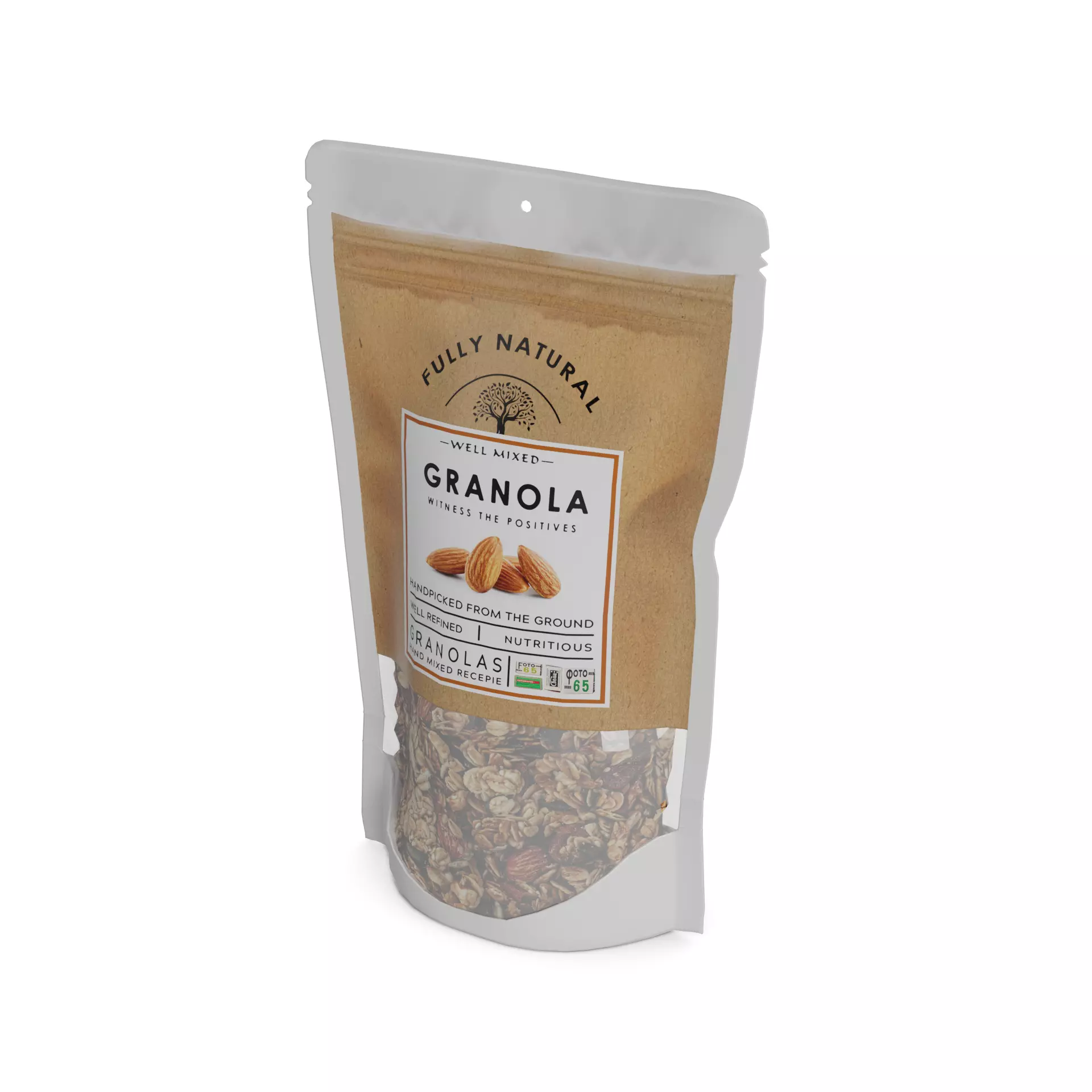 Granola Granola Mix Low-poly 3D model_0