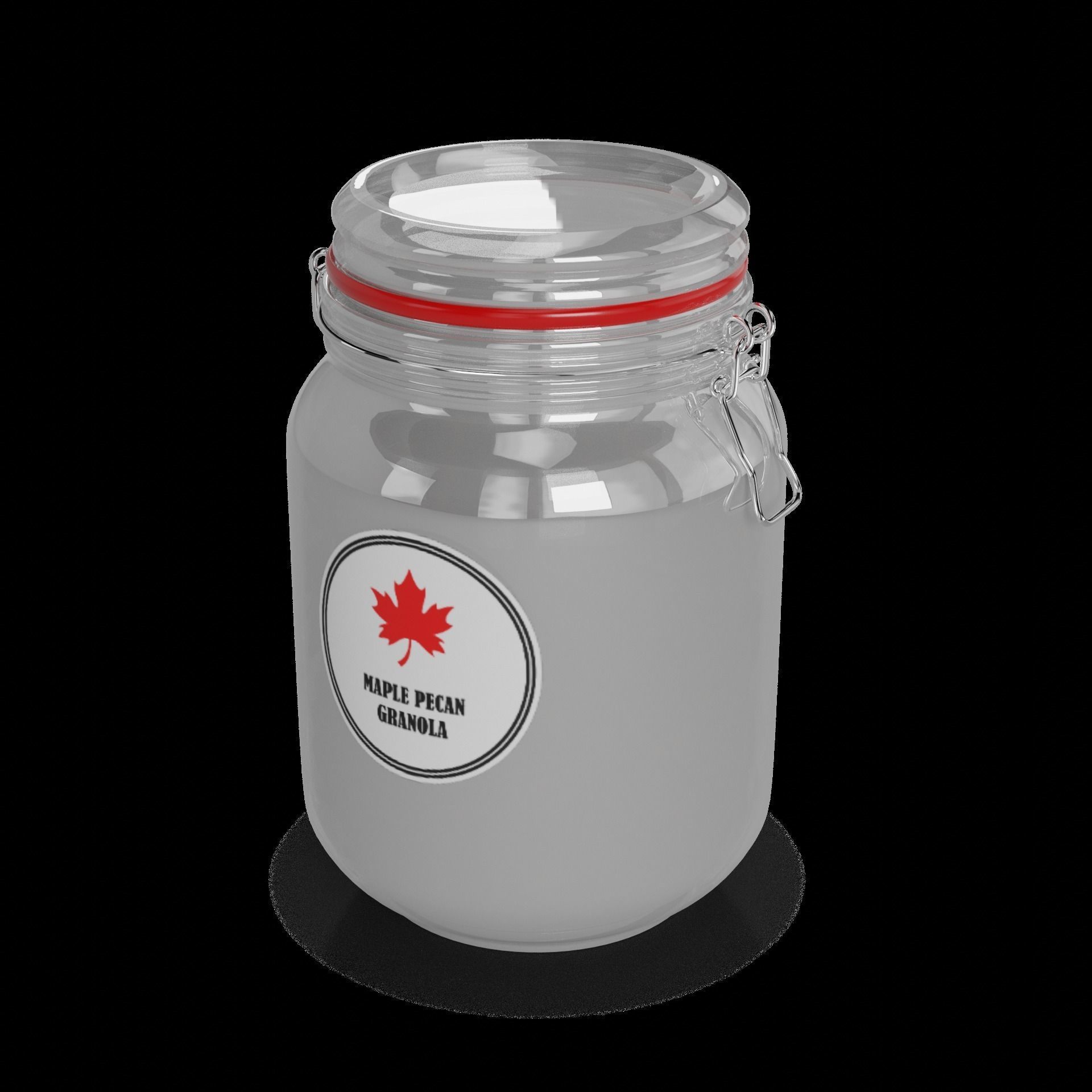 Granola Maple Pecan Granola 3D model_1