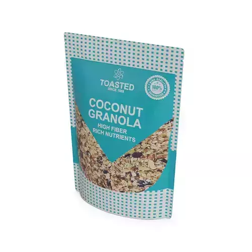 Granola Toasted Coconut Granola Low-poly 3D model
