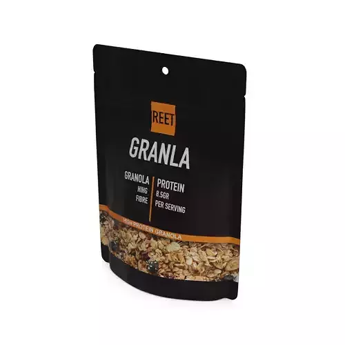 Granola Protein-Packed Granola Low-poly 3D model