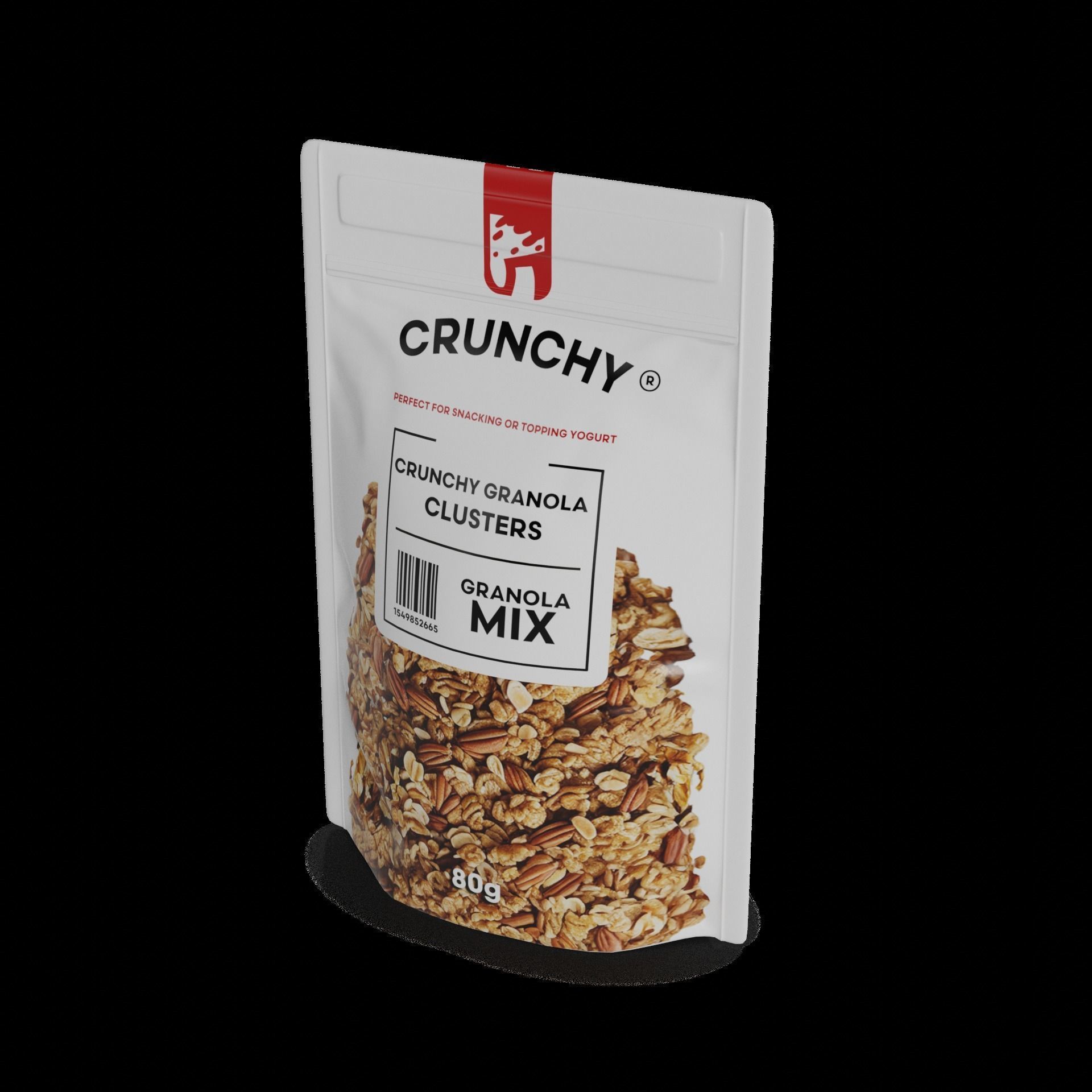 Granola Crunchy Granola Clusters Low-poly 3D model_1
