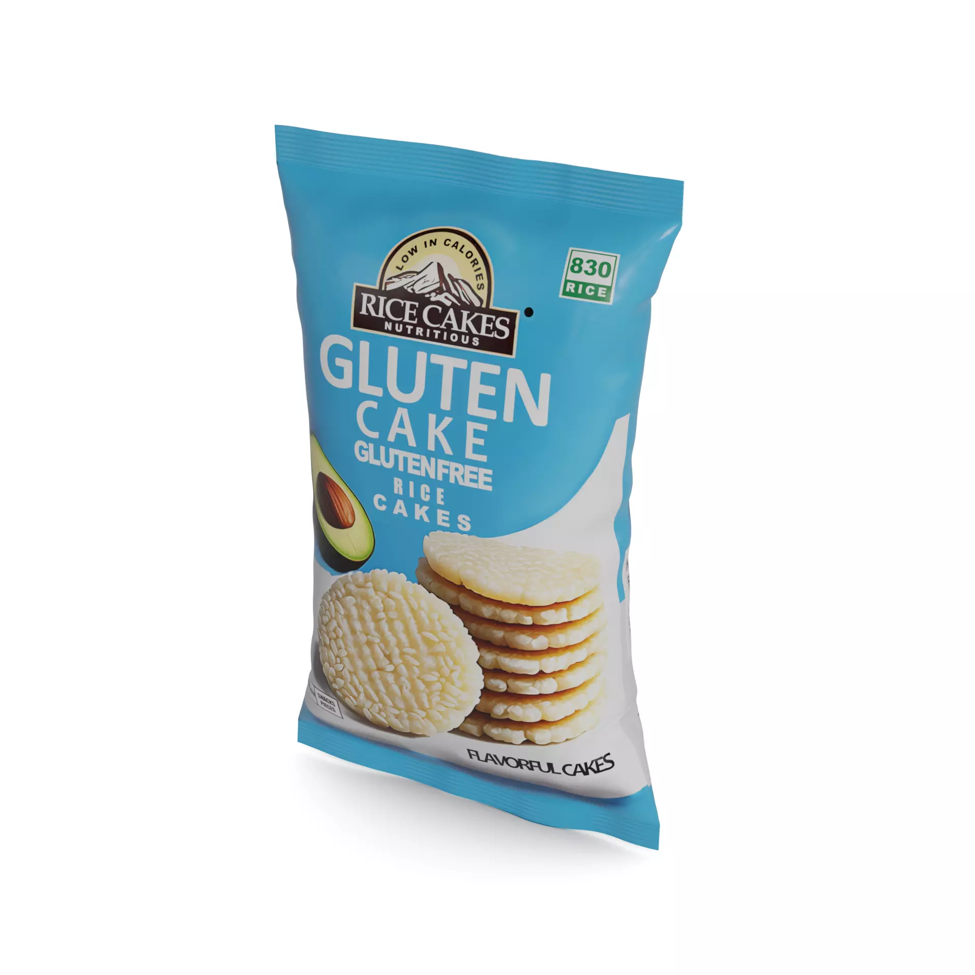 Dry breakfast and cereal Rice Cakes 3D model_0