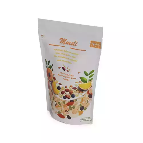 Dry breakfast and cereal Muesli Low-poly 3D model