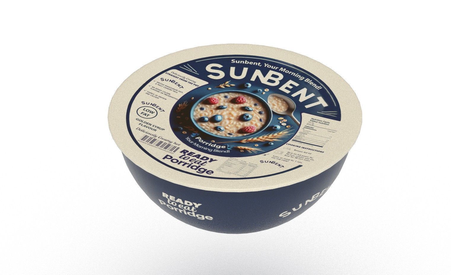 Porridge Porridge Low-poly 3D model_1