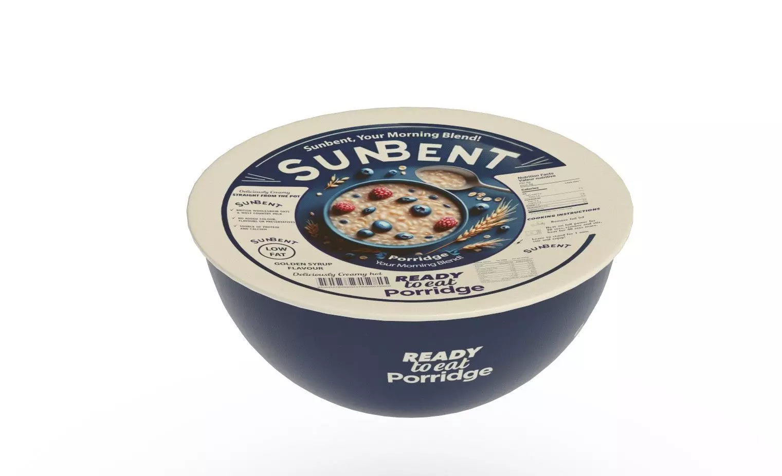 Porridge Porridge Low-poly 3D model_0