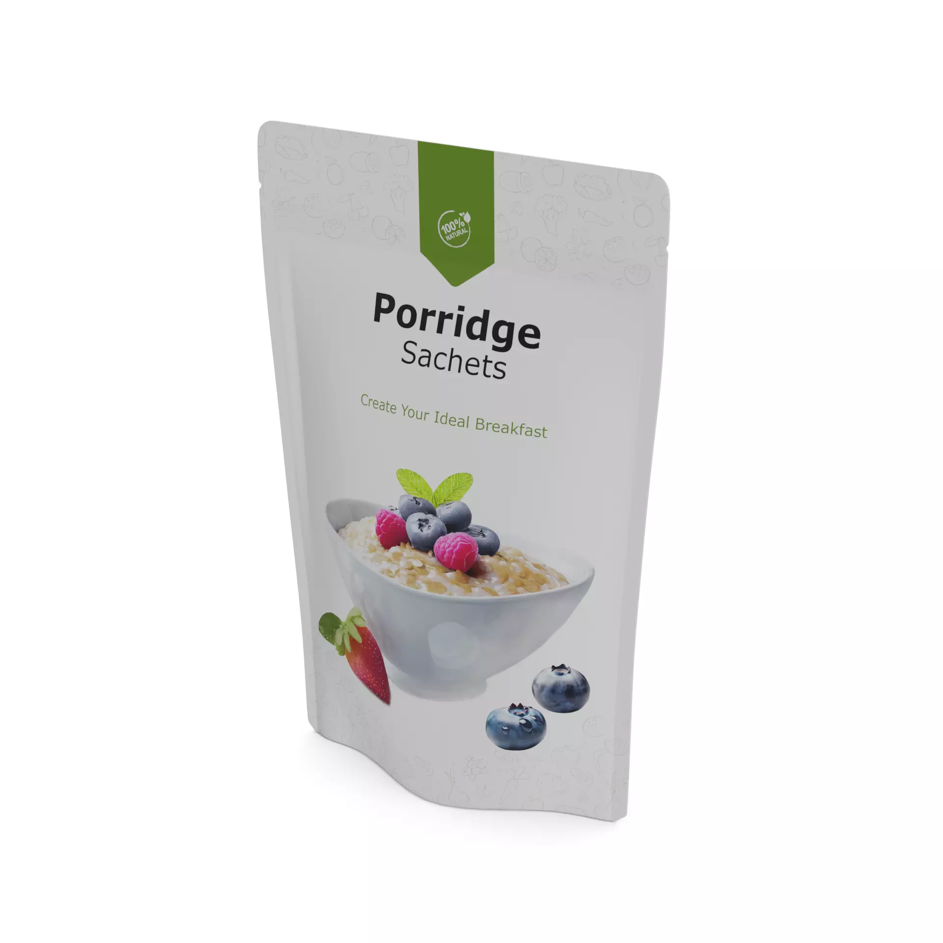 Porridge Porridge Sachets Low-poly 3D model