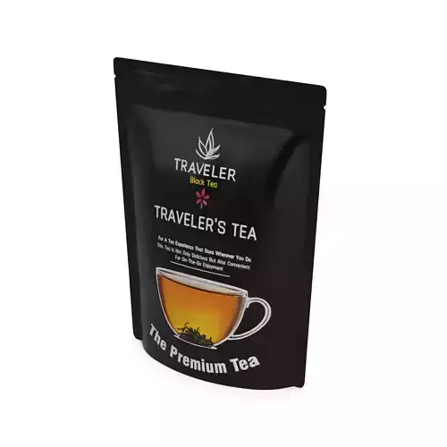 Black tea Black Tea Low-poly 3D model