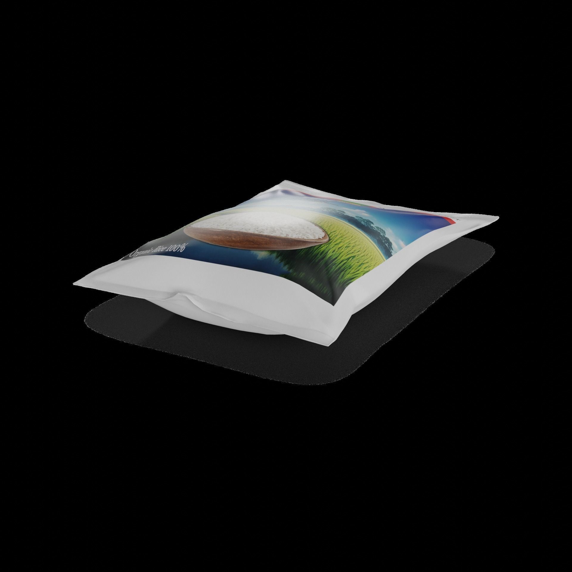 Rice and Noodles Jasmine Rice Low-poly 3D model_1