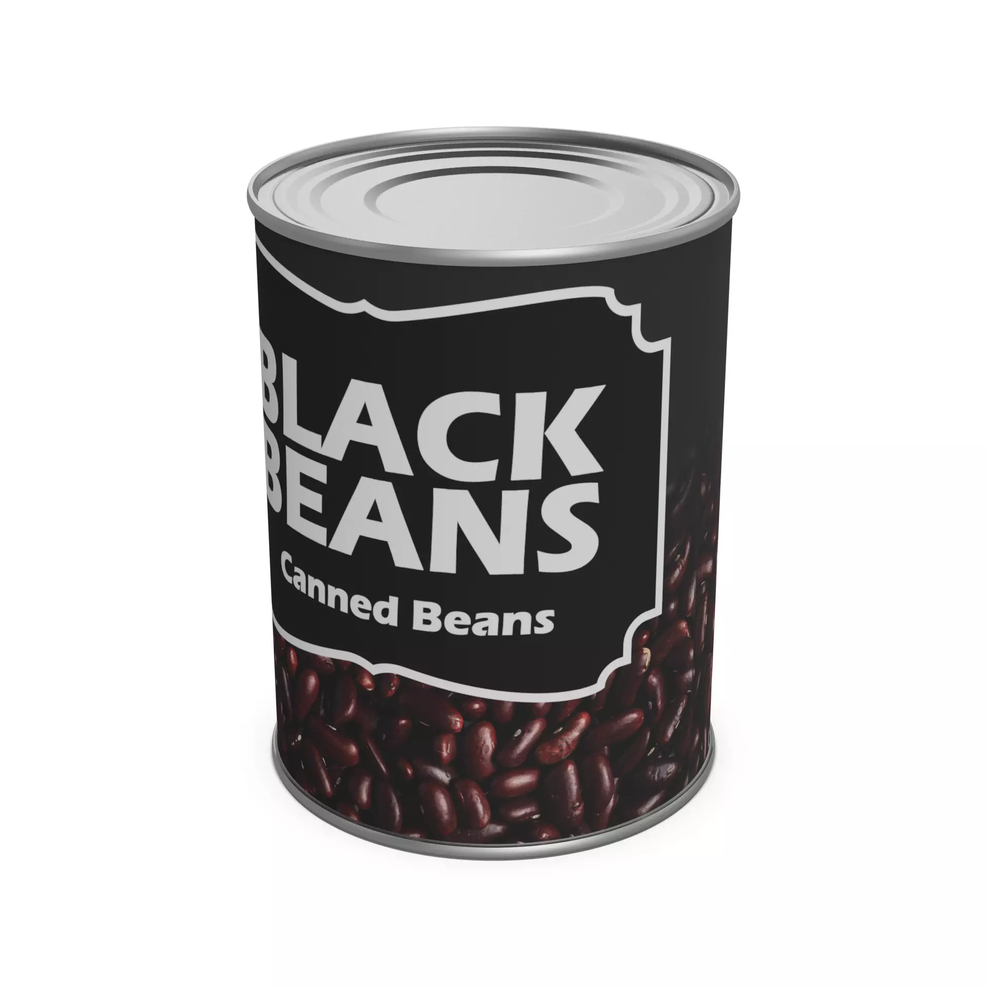 Canned beans Canned Beans Low-poly 3D model_0