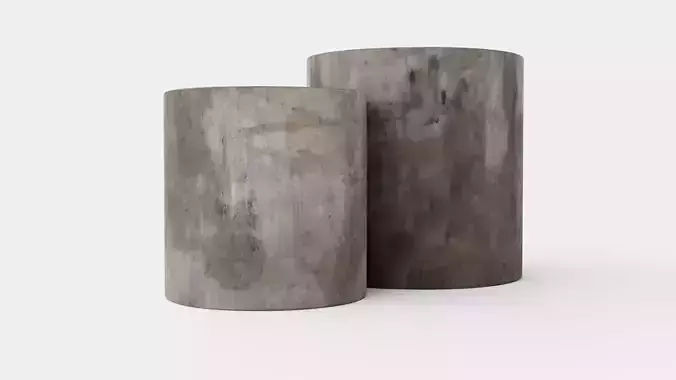 Doloma side table grey 2-set