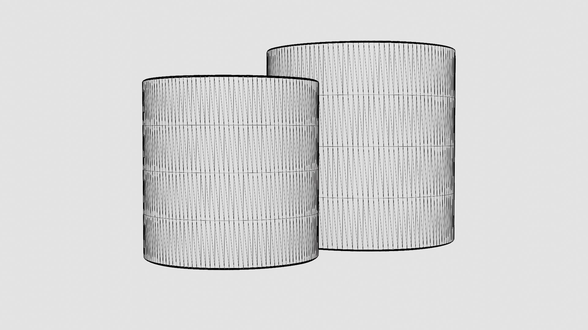 Doloma side table grey 2-set Low-poly 3D model_7