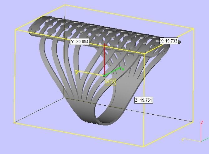 gold ring 3D print model_3