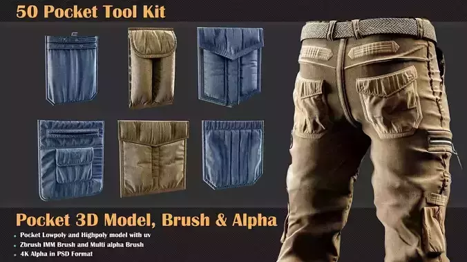 50 Pocket Tool Kit   3D model