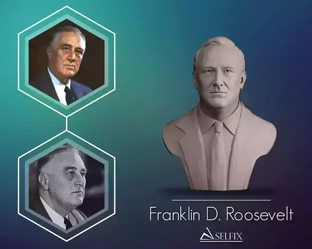 Franklin D Roosevelt Bust 3D print model