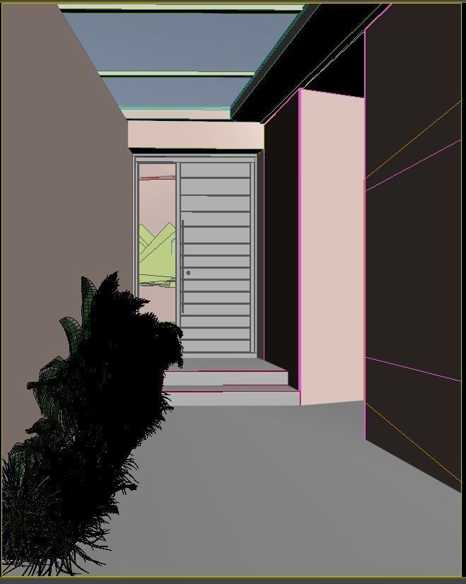 Exterior Villa 3D model_11