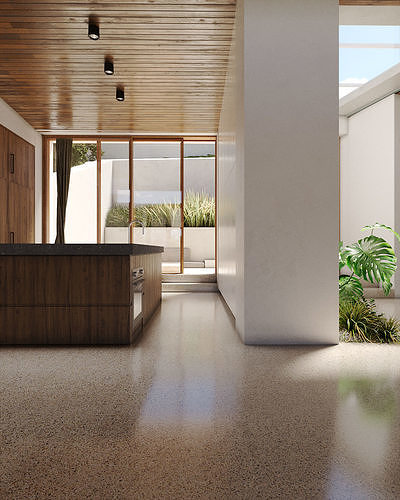 Exterior Villa 3D model 6