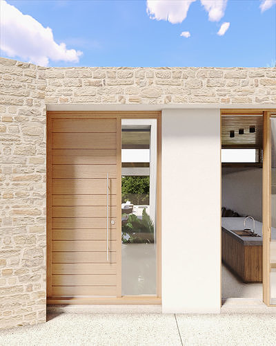 Exterior Villa 3D model 4