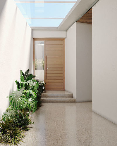 Exterior Villa 3D model 5