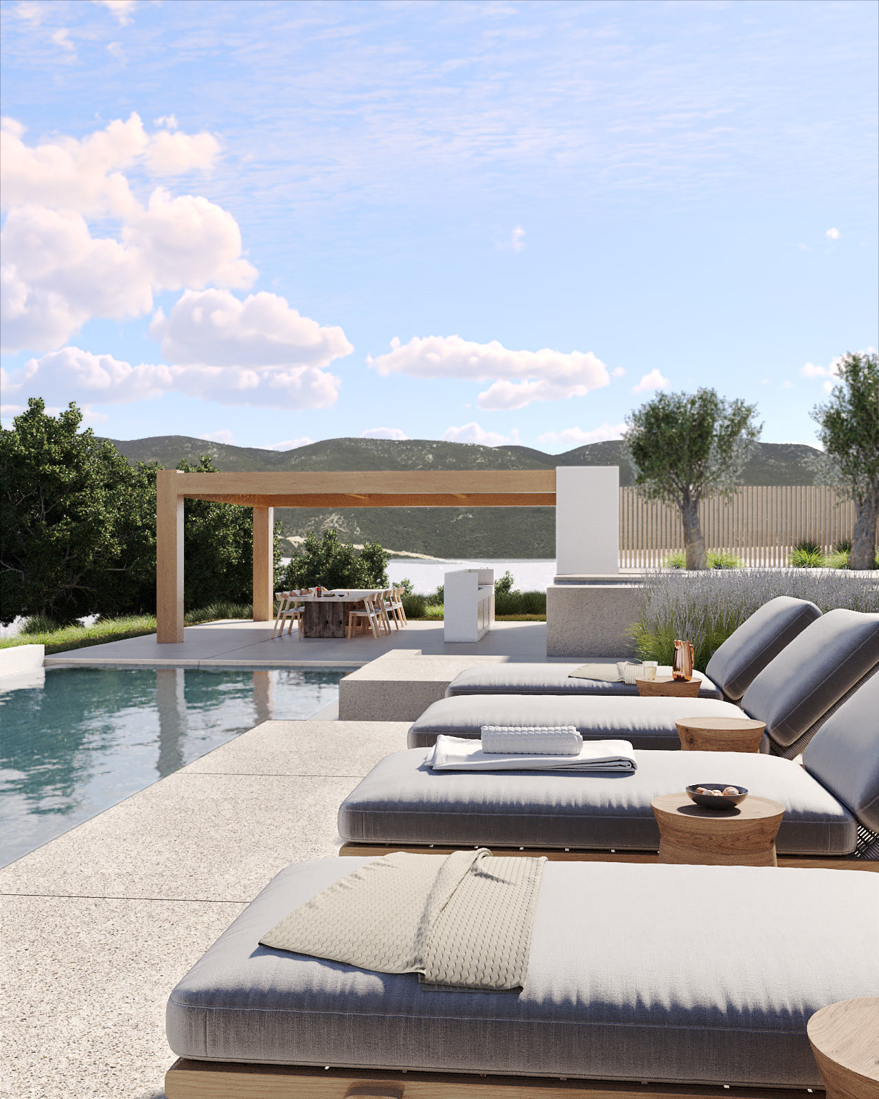 Exterior Villa 3D model_9