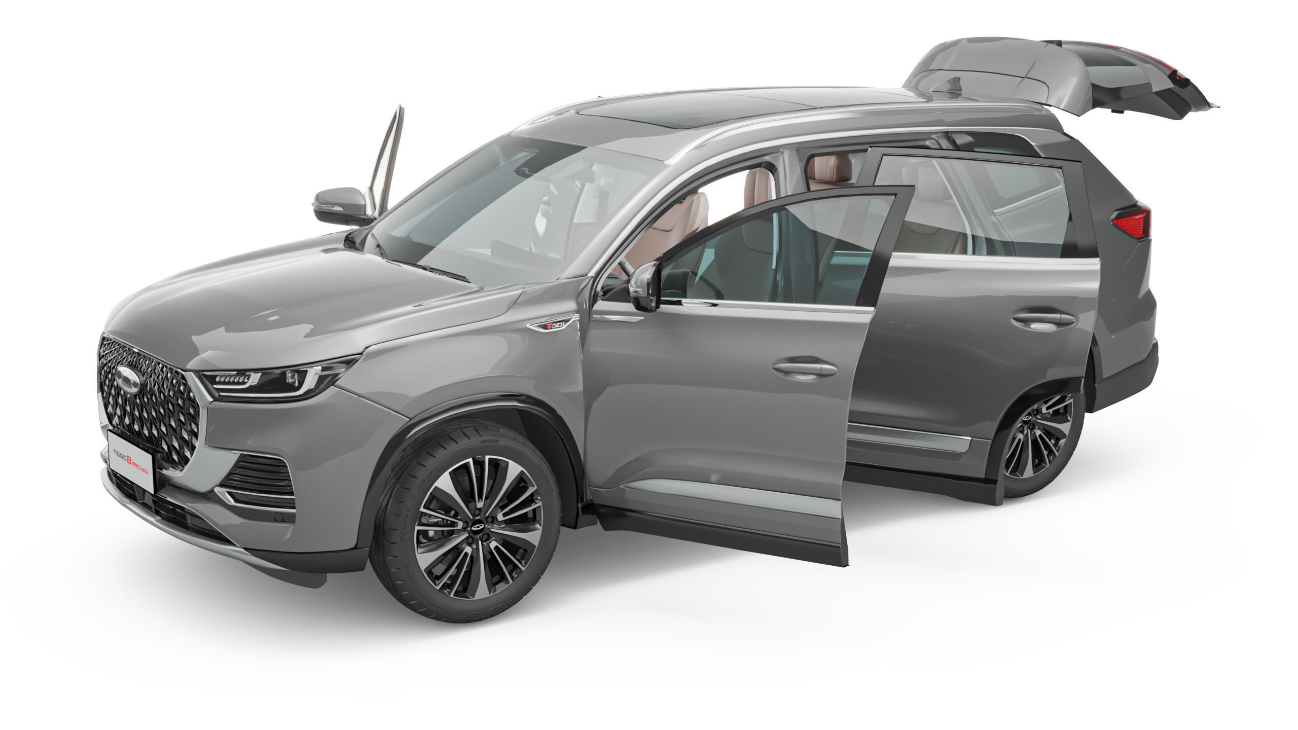 2024 Chery Tiggo 8 Pro Max With Interior 3D model_7