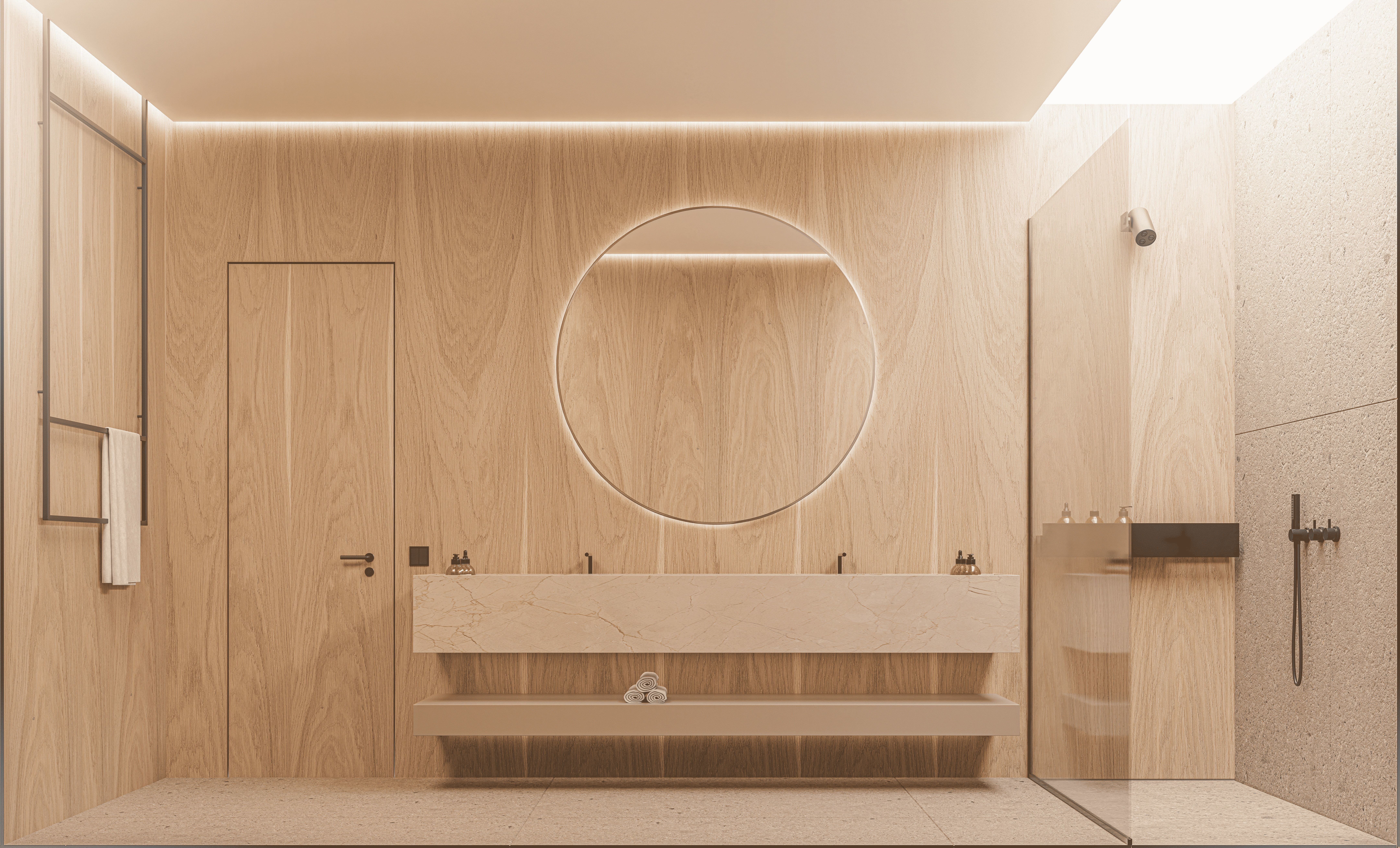Bathroom Minimalistic design 3D model_1