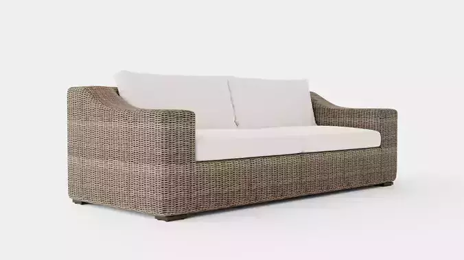 San Diego sofa vintage 3-seat including cushions