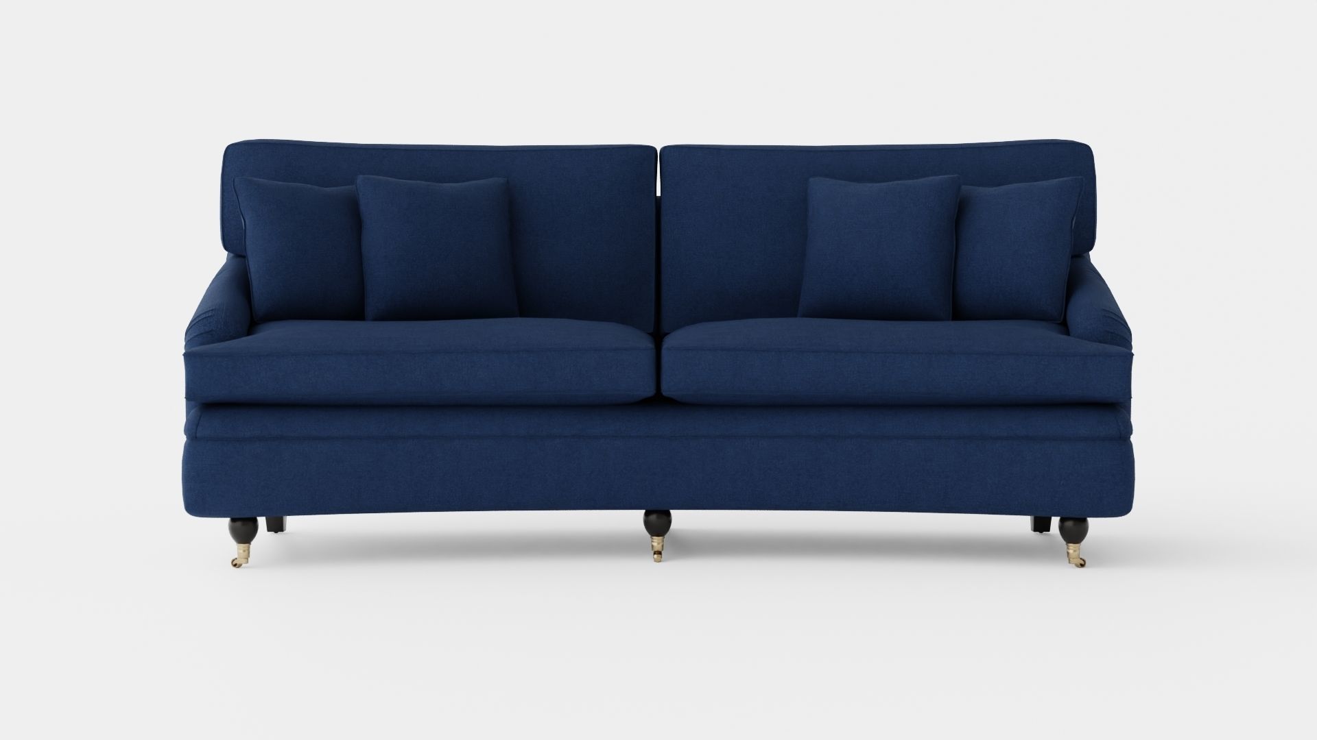 Howard sofa indigo Low-poly 3D model_1