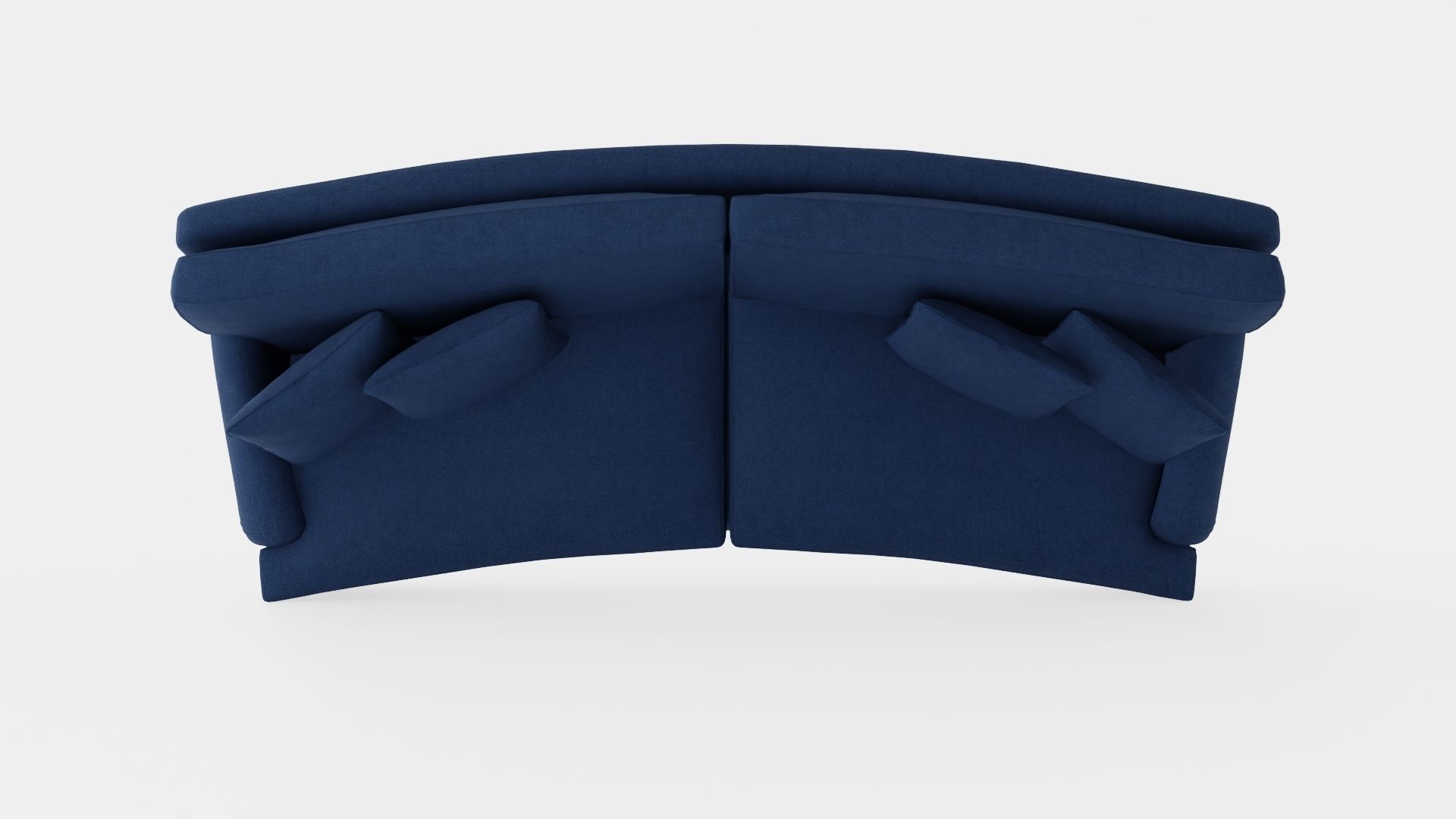 Howard sofa indigo Low-poly 3D model_5