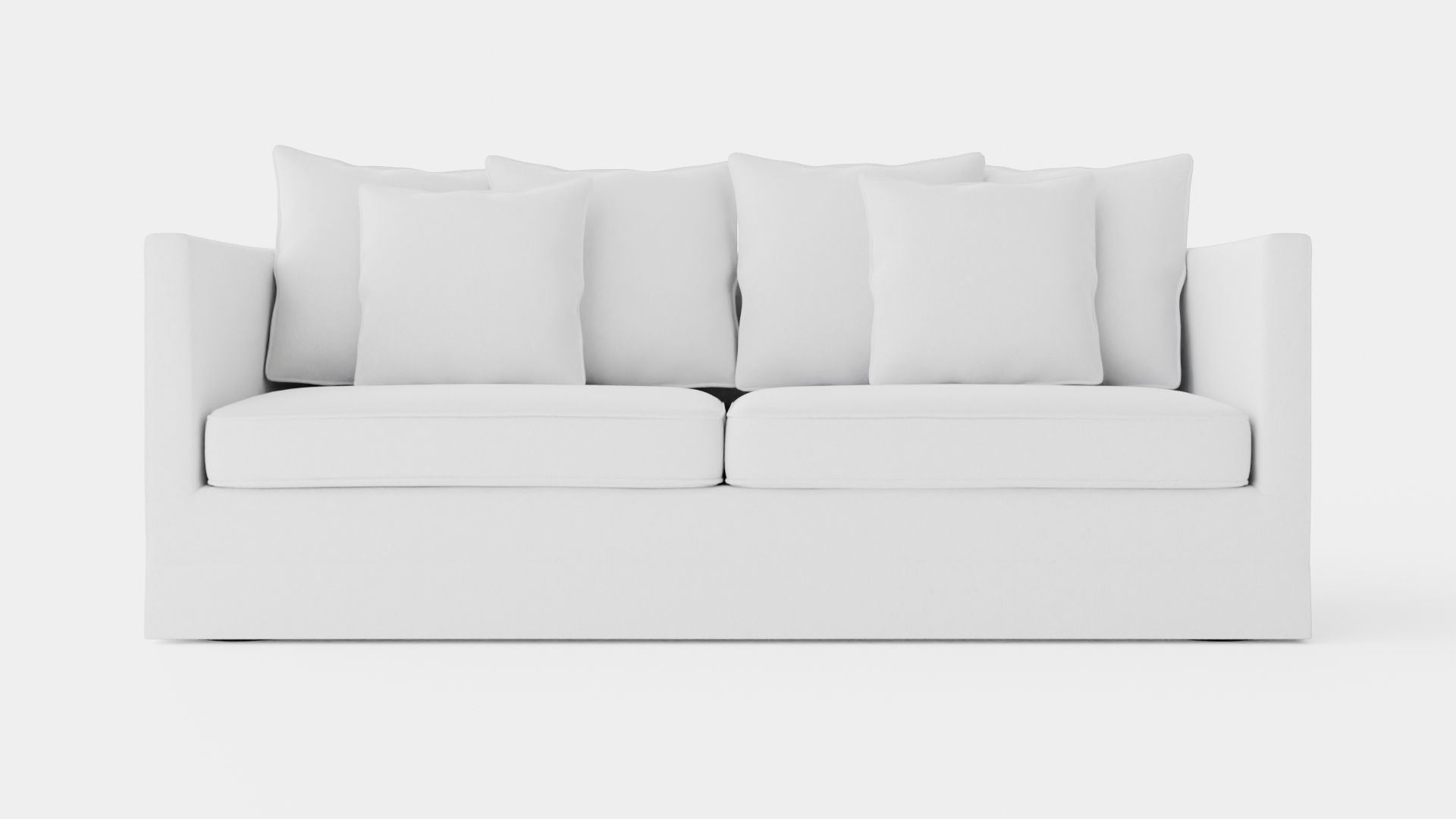 Monroe sofa off-white Low-poly 3D model_1