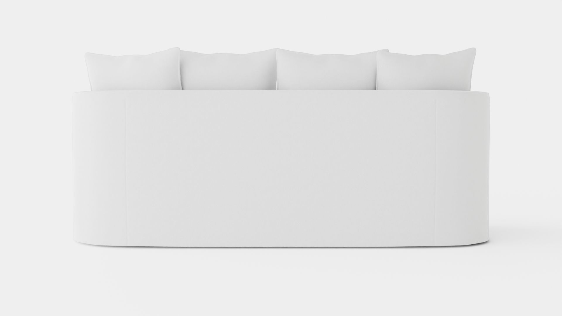 Monroe sofa off-white Low-poly 3D model_4