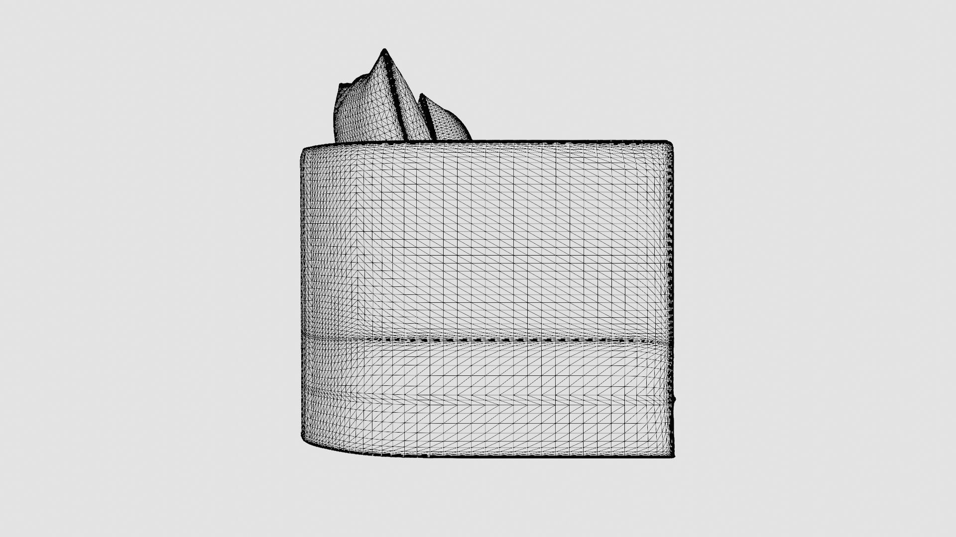 Monroe sofa off-white Low-poly 3D model_8