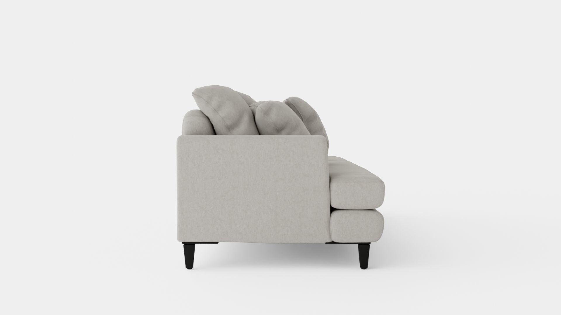 Los Angeles sofa sand Low-poly 3D model_2