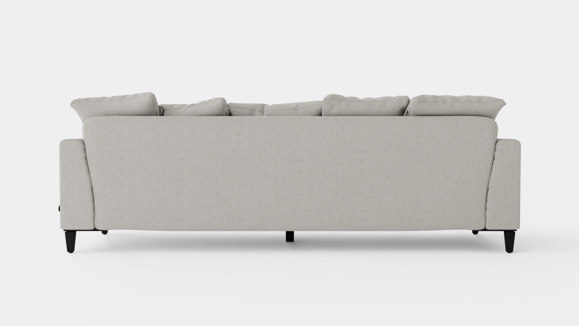 Los Angeles sofa sand Low-poly 3D model_4