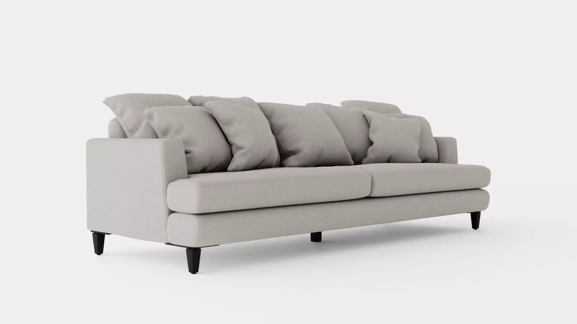 Los Angeles sofa sand Low-poly 3D model_0