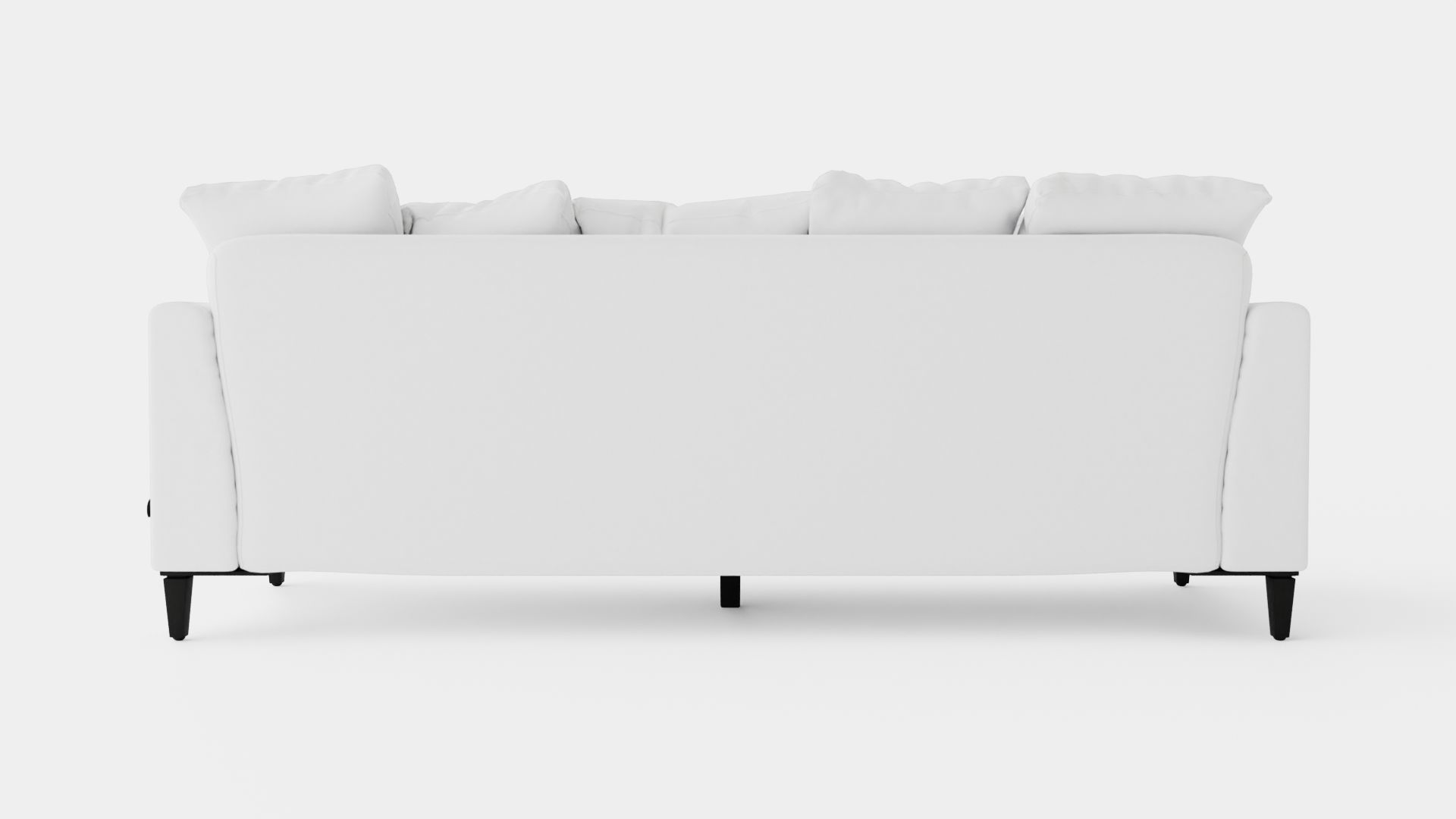 Los Angeles sofa off-white Low-poly 3D model_4