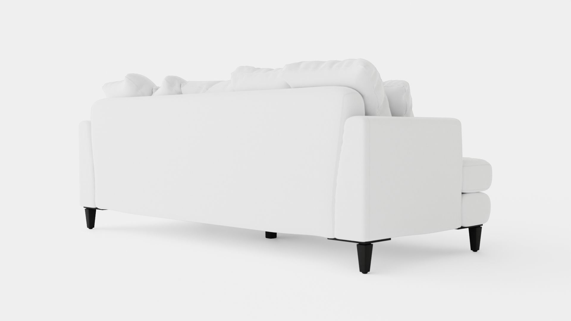 Los Angeles sofa off-white Low-poly 3D model_3
