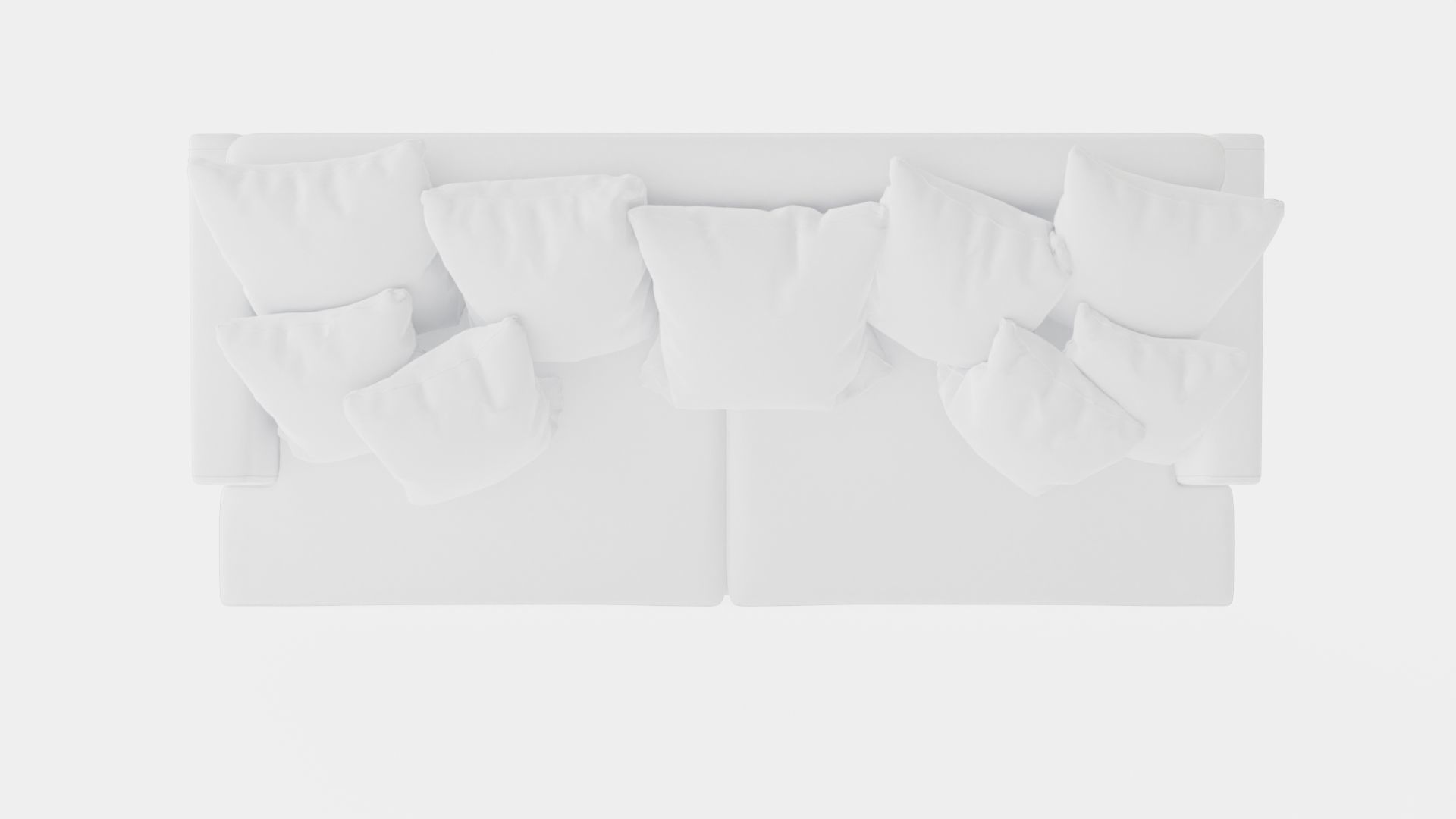 Los Angeles sofa off-white Low-poly 3D model_5