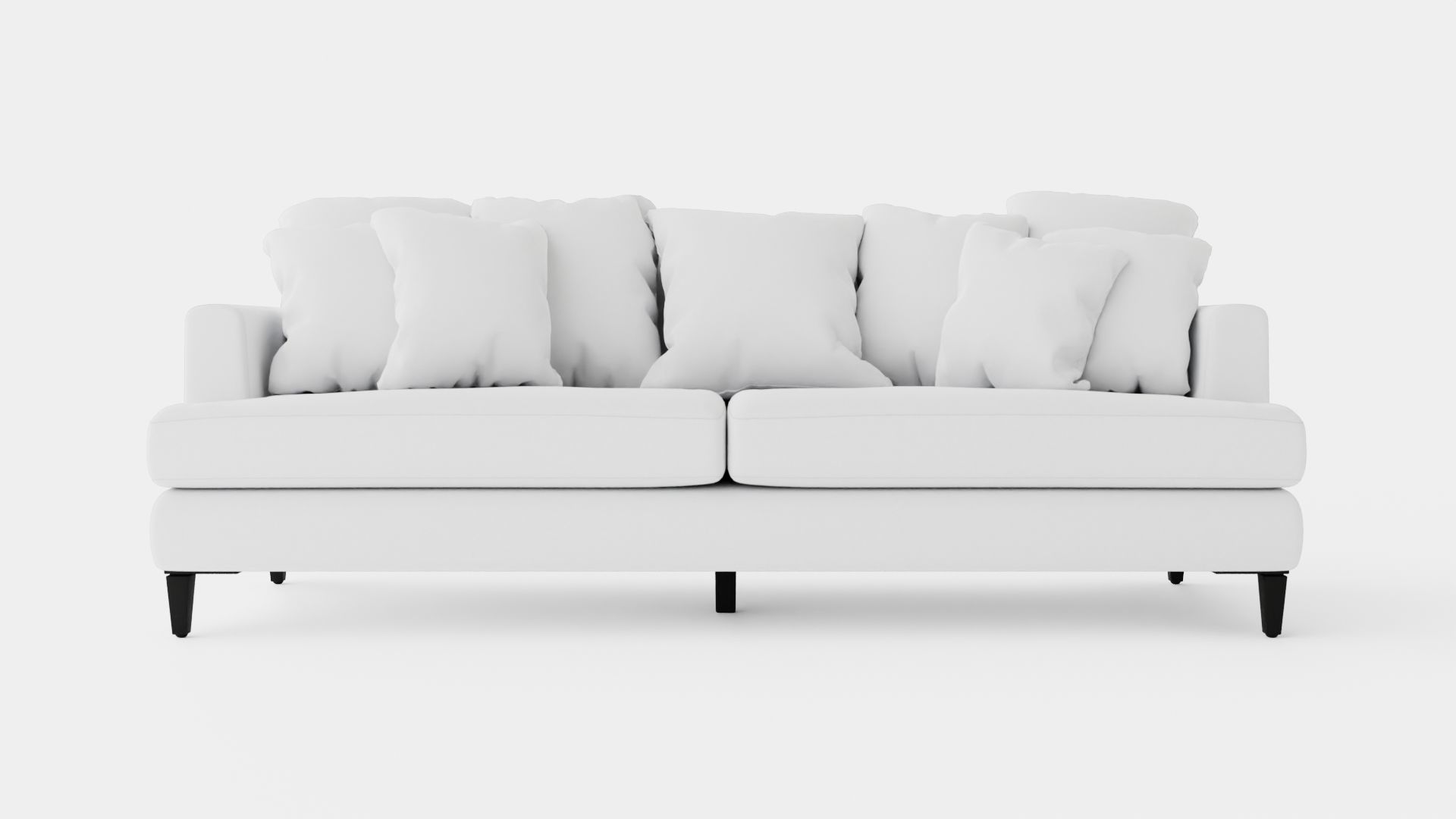 Los Angeles sofa off-white Low-poly 3D model_1