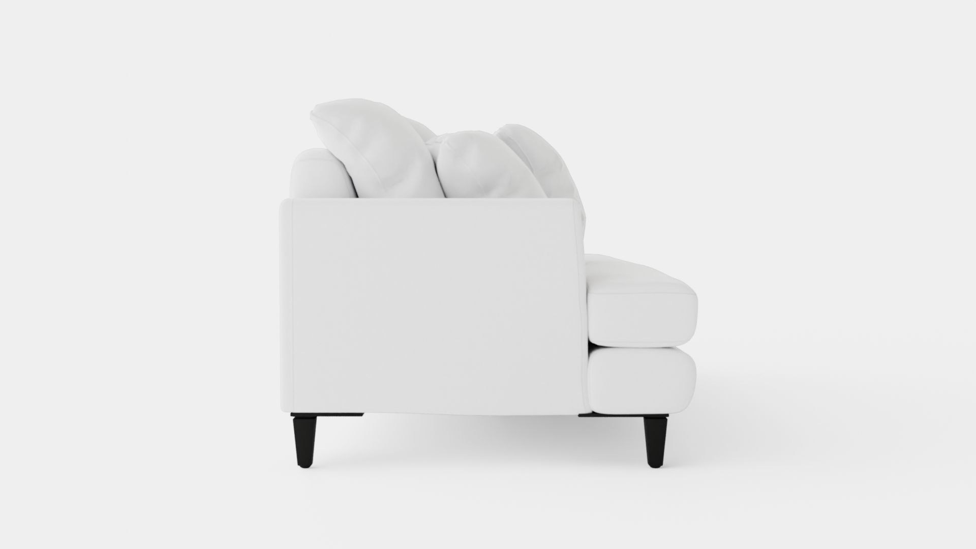 Los Angeles sofa off-white Low-poly 3D model_2