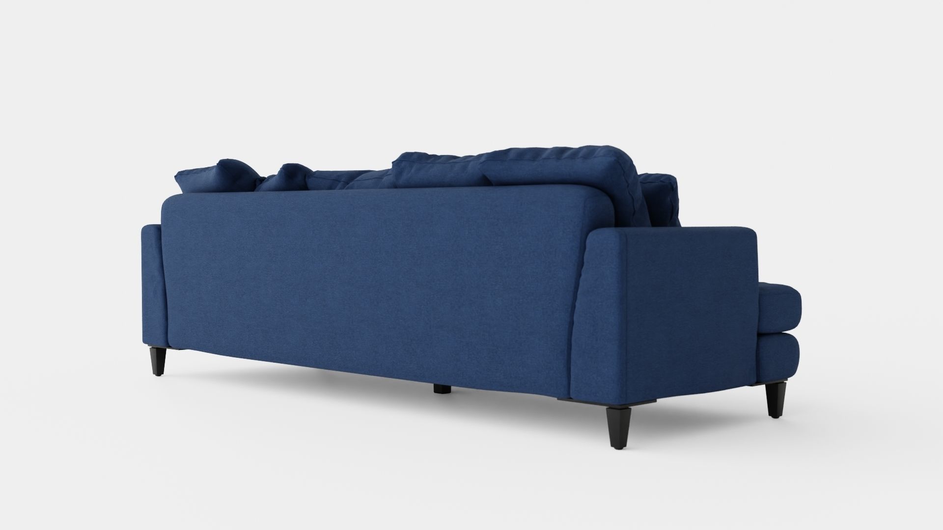 Los Angeles sofa indigo Low-poly 3D model_3