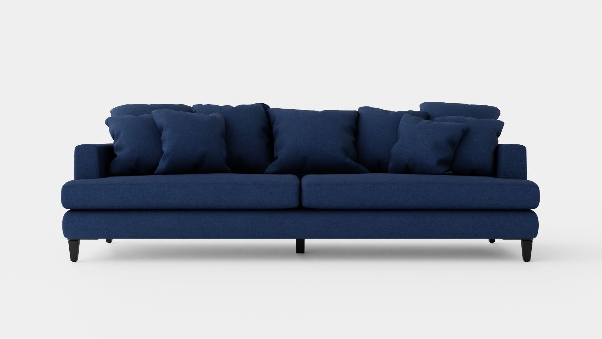 Los Angeles sofa indigo Low-poly 3D model_1